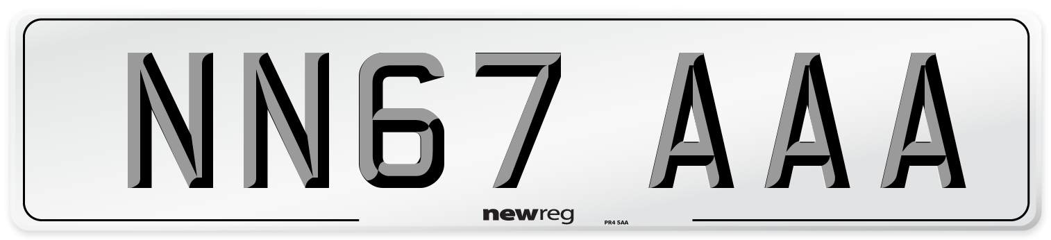 NN67 AAA Number Plate from New Reg